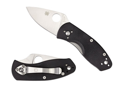 Spyderco Ambitious G-10 Black C148GP Liner Lock, clip 4 posizioni ambidestra, Made in China