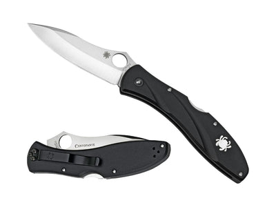 Spyderco Centofante 3 C66PBK3 lama VG-10 hollow grind FRN sottile canali - dettaglio lama