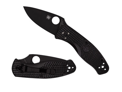 Spyderco Persistence Black Blade FRN C136PBBK manico FRN nero, Liner Lock, Made in China