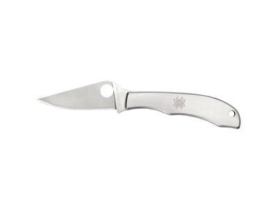 Spyderco Honeybee C137P slipjoint lama 3Cr13 4,1 cm, manico acciaio incidibile, portachiavi
