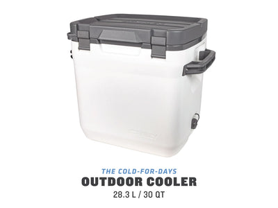 Stanley Adventure Cooler 28l - piano superiore utilizzabile come tavolo