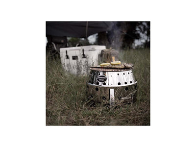 Petromax Atago Grill meccanismo una mano effetto camino