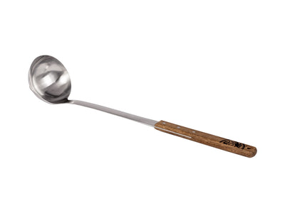 Petromax mestolo acciaio inox LADLE50 50cm beccuccio anti-gocciolamento manico noce
