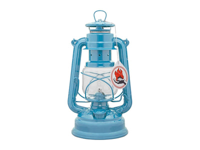 Feuerhand Hurricane Lanterna Baby Special 276 acciaio zincato azzurro pastello