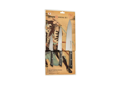 Samura Harakiri Set 3 Pz (CUOCO-FILETTARE-SPELUCCHINO) Black SHR-0220B - foto 2