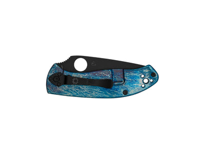Spyderco Tenacious C122TIBLBKD2P Reeve Integral Lock, hardware rivestito nero