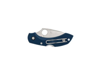Spyderco Dragonfly 2 C28PCBL2 dettaglio lama CPM SPY27 e FRN blu cobalto