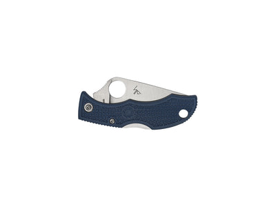 Spyderco Ladybug 3 LPCBL3 dettaglio lama CPM SPY27 e manico FRN blu cobalto portachiavi