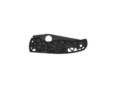 Spyderco EDGERATI BLACK ALUMINIUM BLACK BLADE PLAIN C266BKALBKP