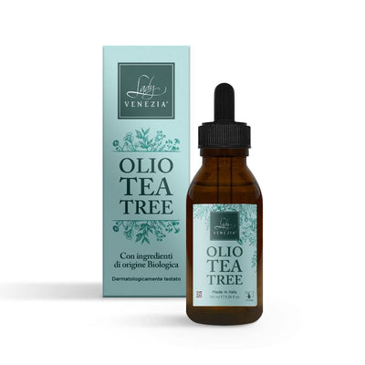 Olio essenziale Tea Tree con contagocce 100 ml proprietà antifungine