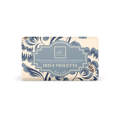 Saponetta Lady Venezia Iris e Violetta 100% vegetale vegana 100g con clorexidina antisettica