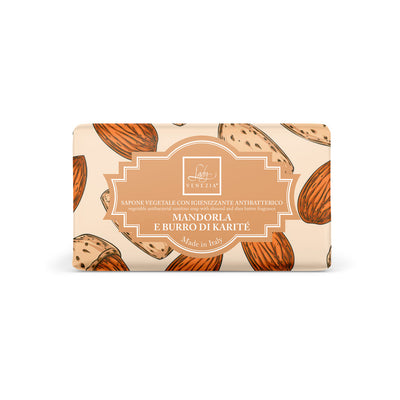 Saponetta Lady Venezia Mandorla e Burro di Karité 100% vegetale vegana 100g con clorexidina