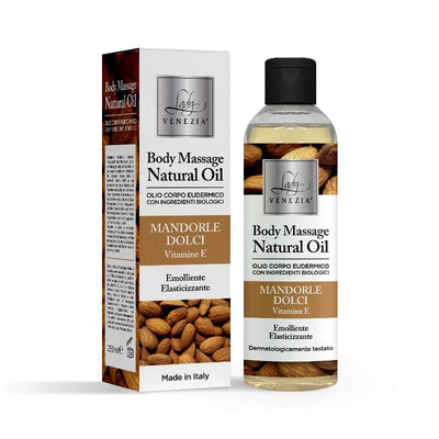 Body Massage Natural Oil - Mandorle Dolci, emolliente ed elasticizzante 250 ml