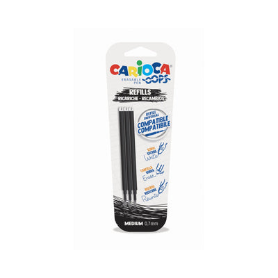 Refill penna cancellabile Oops nero inchiostro termosensibile - set da 3 pezzi