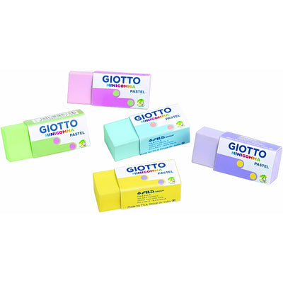 BLISTER 5 MINIGOMME PASTEL GIOTTO