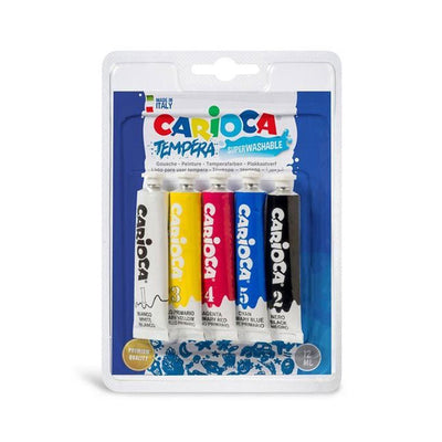 TEMPERA CARIOCA 12ml - 5 COLORI