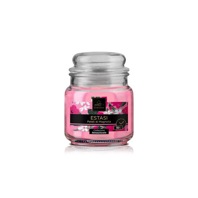 CANDELA PROFUMATA SENZAZIONI 15h ESTASI - Petali di Magnolia