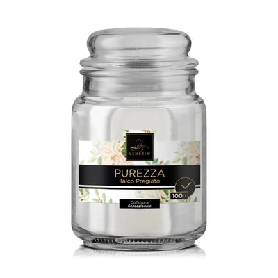 CANDELA PROFUMATA SENZAZIONI 100h PUREZZA - Talco Pregiato