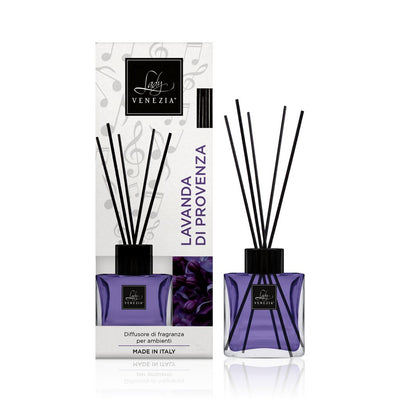 Diffusore Ambiente Cubo con Bastoncini - Lavanda di Provenza 100ml