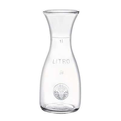 Bormioli Rocco Misura Caraffa in Vetro con Tacca Certificata 1 Litro 6 Pezzi