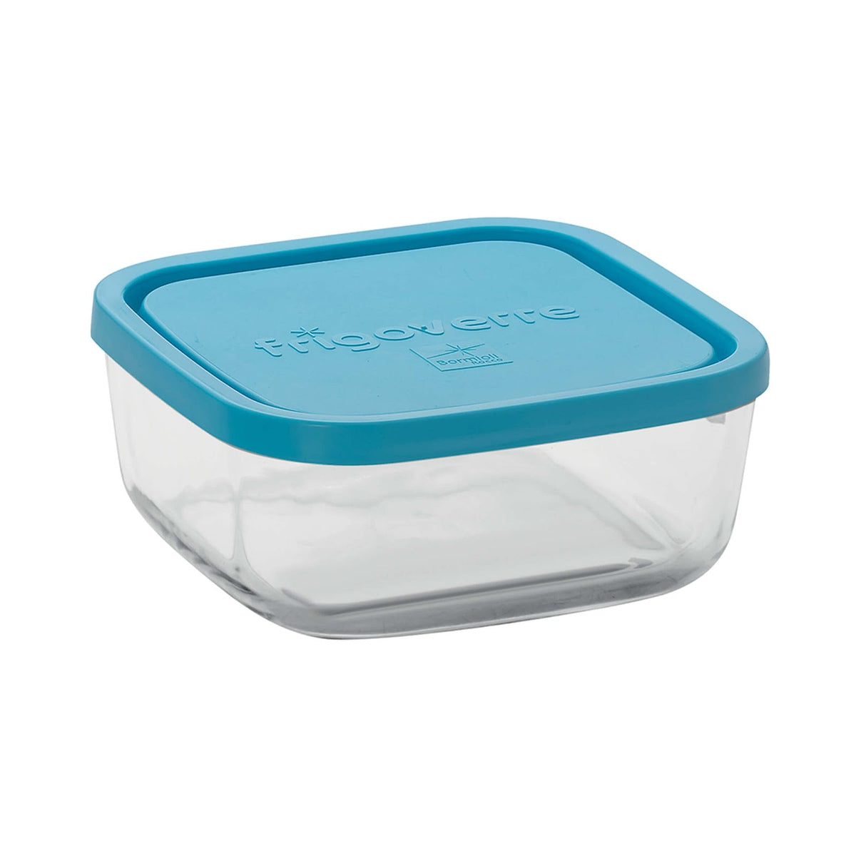Bormioli Rocco Frigoverre Contenitore Quadrato in Vetro con Coperchio Ermetico 19x19 cm 6 Pezzi