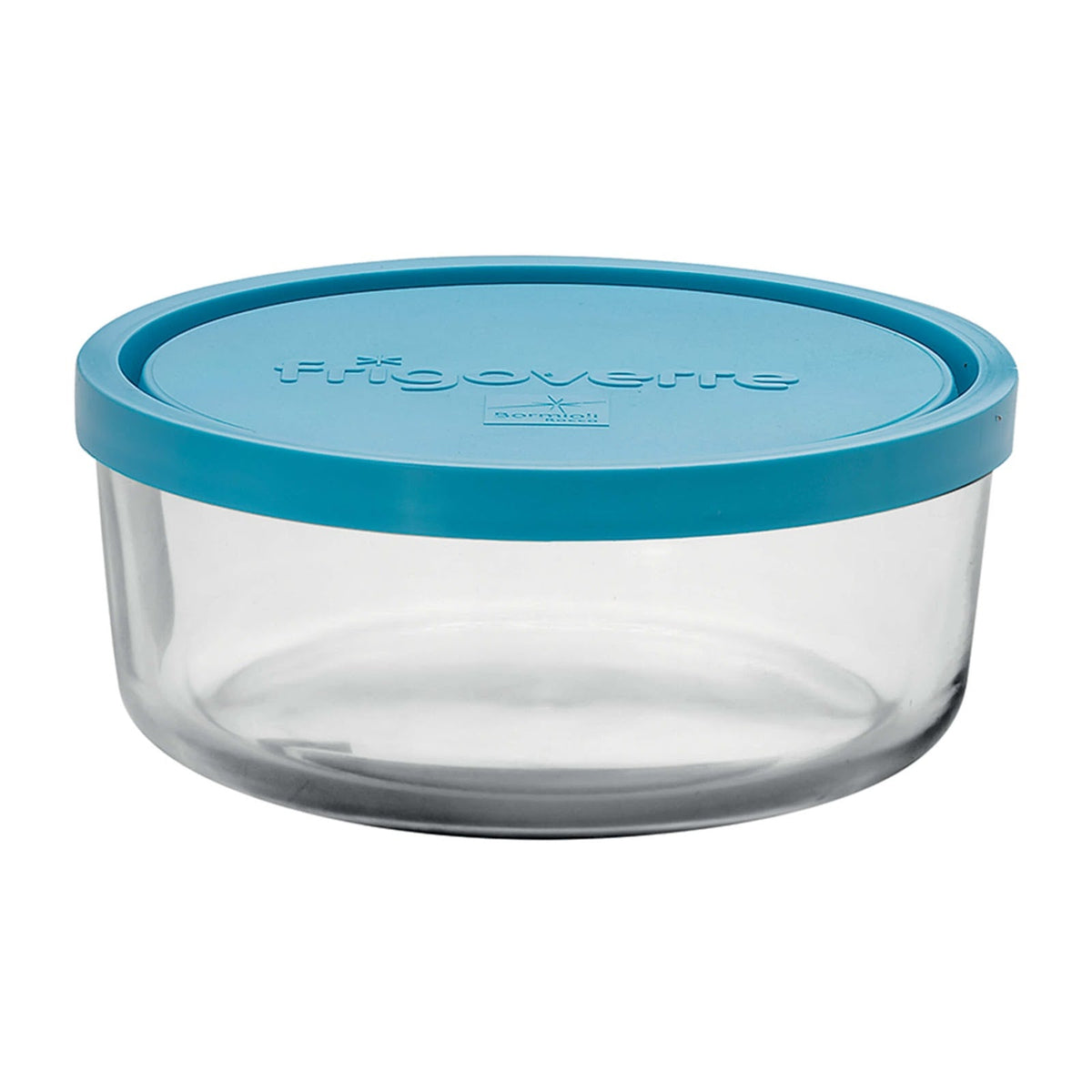 Bormioli Rocco Frigoverre Contenitore Tondo in Vetro con Coperchio Ermetico Ø 23 cm 4 Pezzi