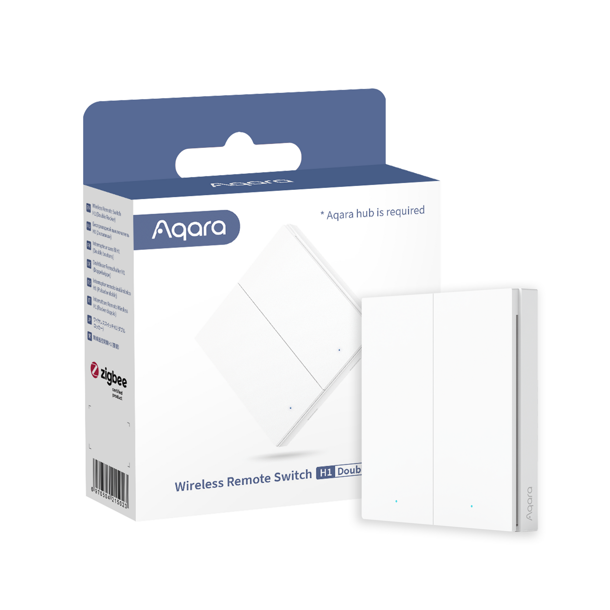 Aqara Interruttore/Pulsante remoto doppio Smart senza fili H1