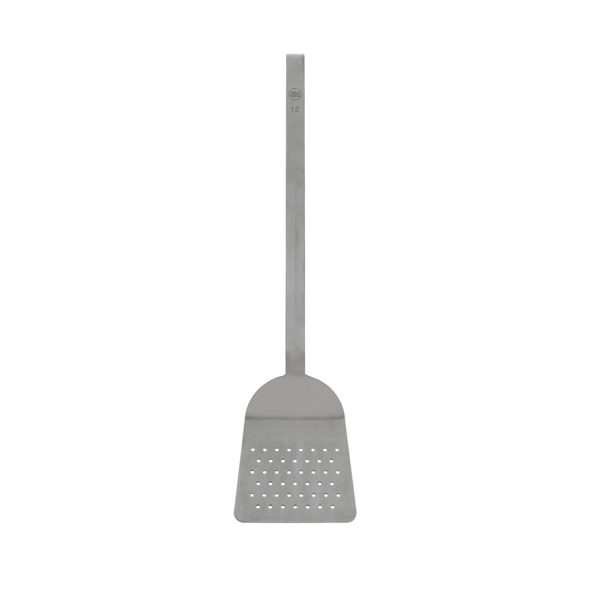 Paderno Paletta Rettangolare Forata Inox 12x11 cm Manico 36 cm