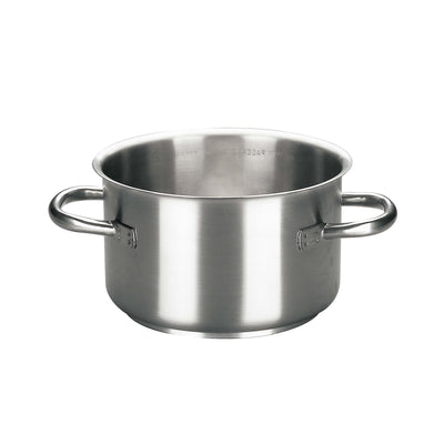 Paderno Serie 1000 Casseruola Alta 2 Manici Acciaio Inox Ø 24 cm 6,5 Litri