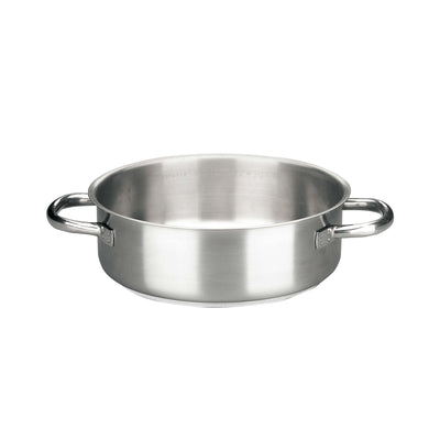Paderno Serie 1000 Casseruola Bassa 2 Manici Acciaio Inox Ø 24 cm 3,7 Litri