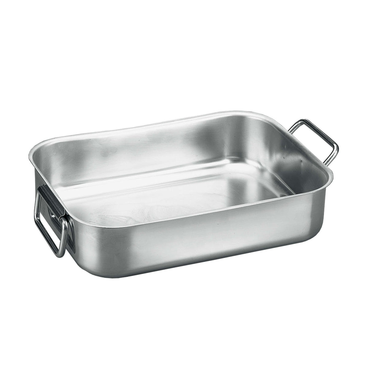 Paderno Tortiera Rettangolare Acciaio Inox con Manici Snodabili 35x25 cm H 8