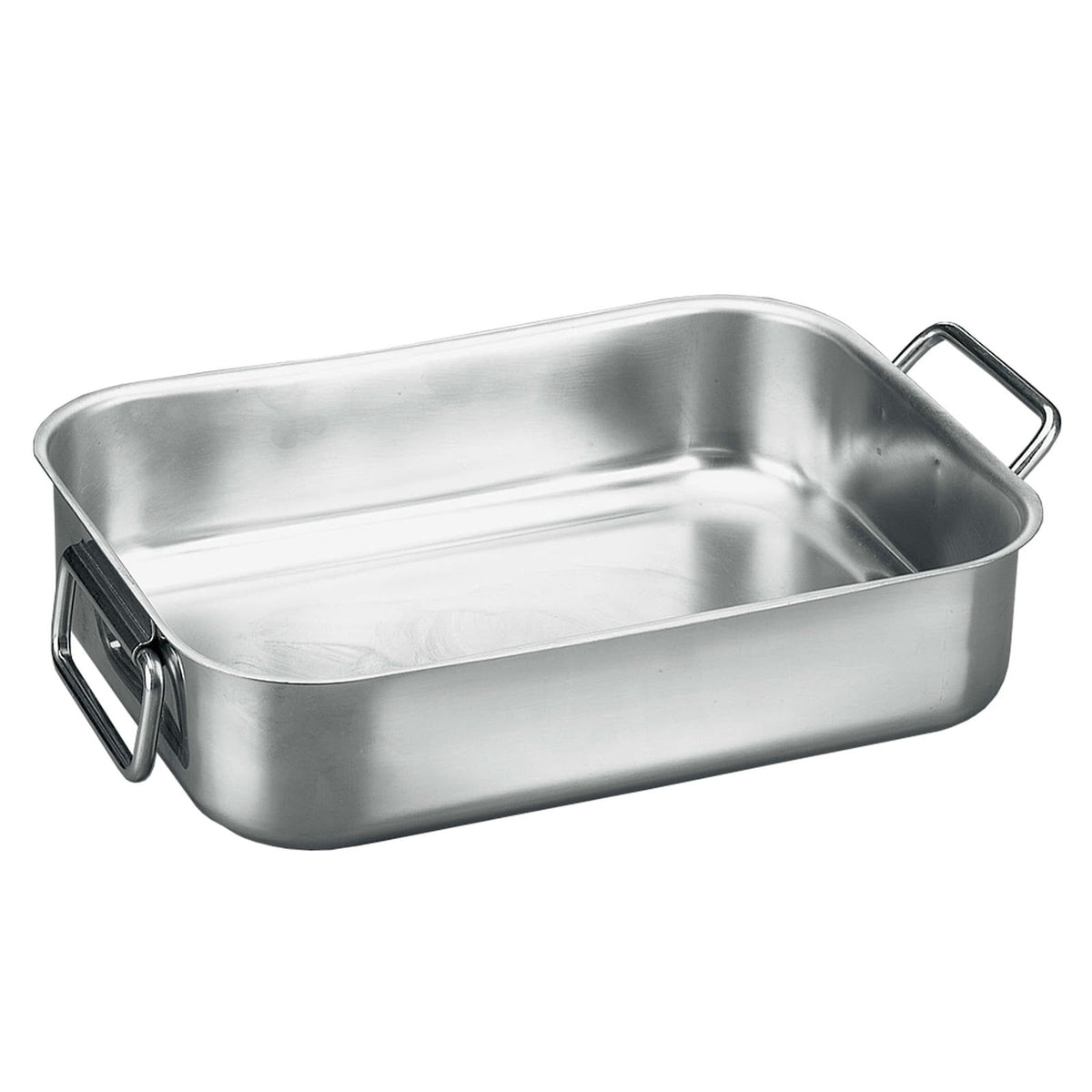 Paderno Tortiera Rettangolare Acciaio Inox con Manici Snodabili 60x35 cm H 9