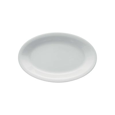 Saturnia Roma Vassoio Ovale Porcellana Bianca 27x16,8 cm 15 Pezzi