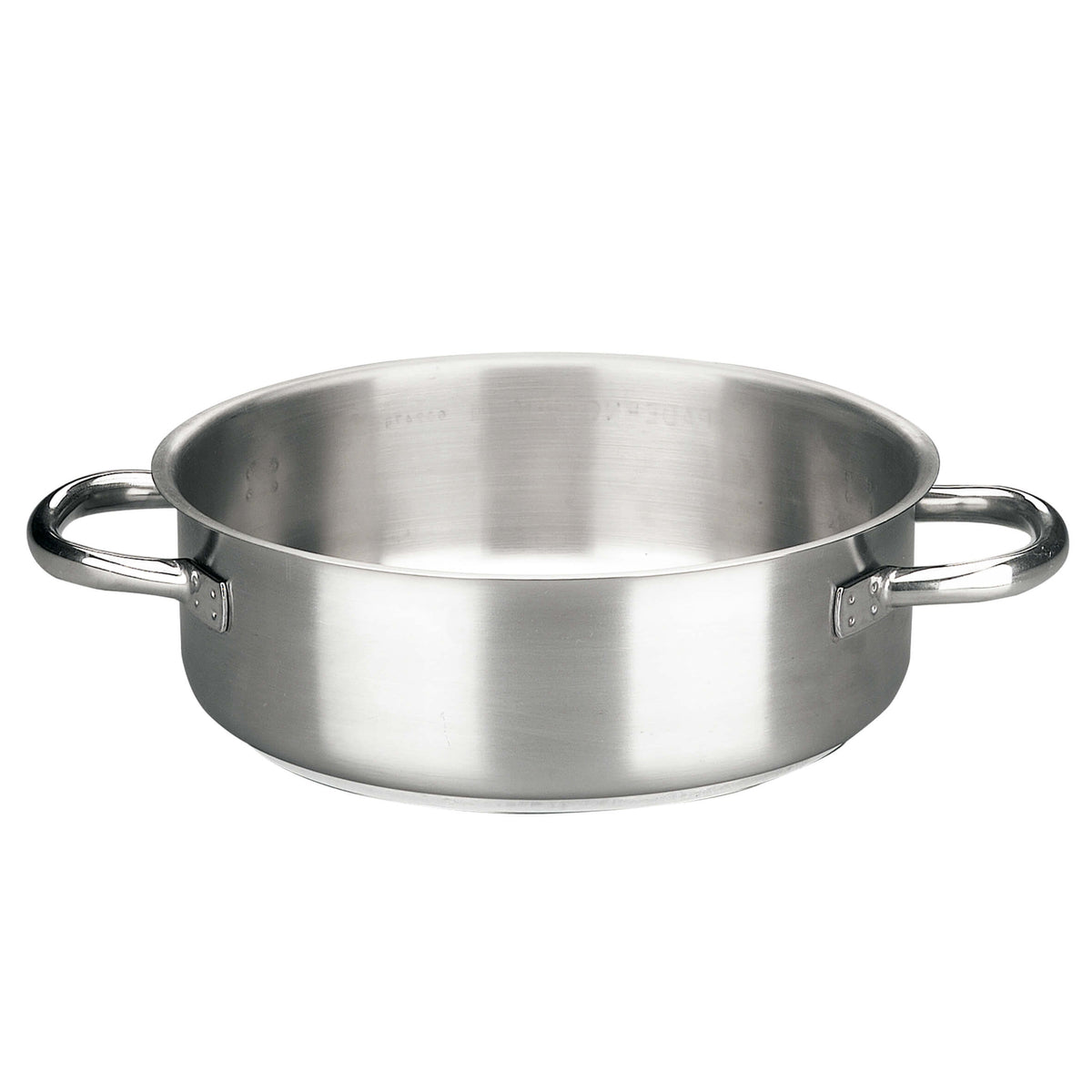 Paderno Serie 1000 Casseruola Bassa 2 Manici Inox Ø 50 cm H 19 cm 37 L