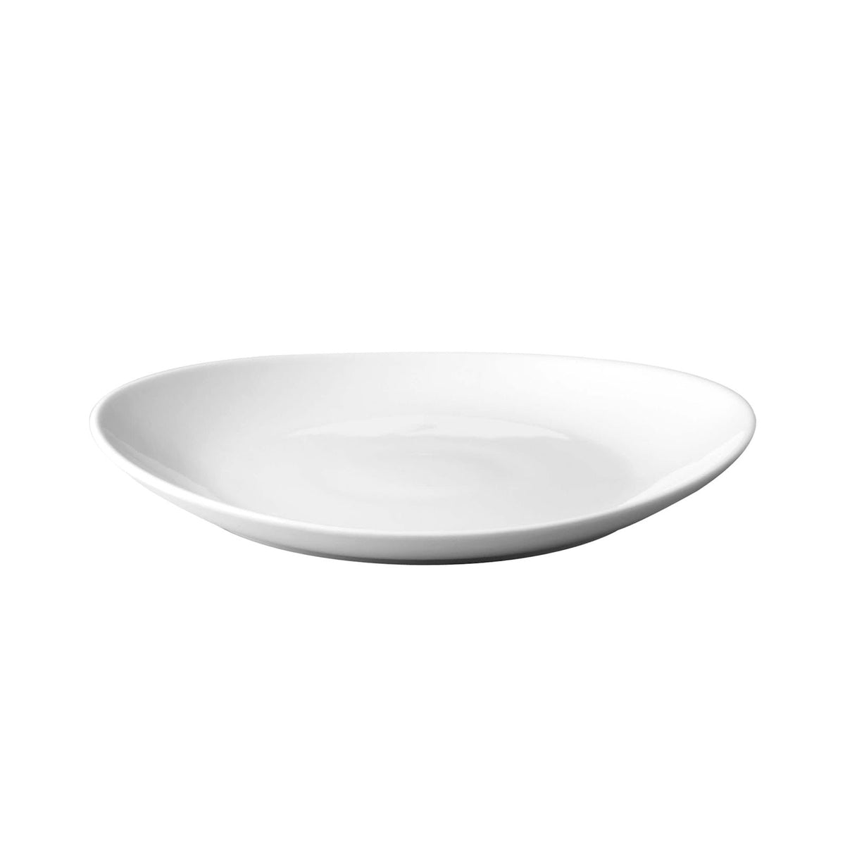 Tivoli Piatto Bistecca in Porcellana Bianca 27,5x24,5 cm 6 Pezzi