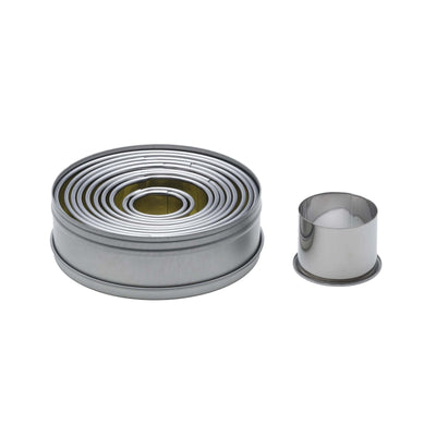 Formine Tagliapasta Anelli Lisci Stagnati Set 11 Pezzi