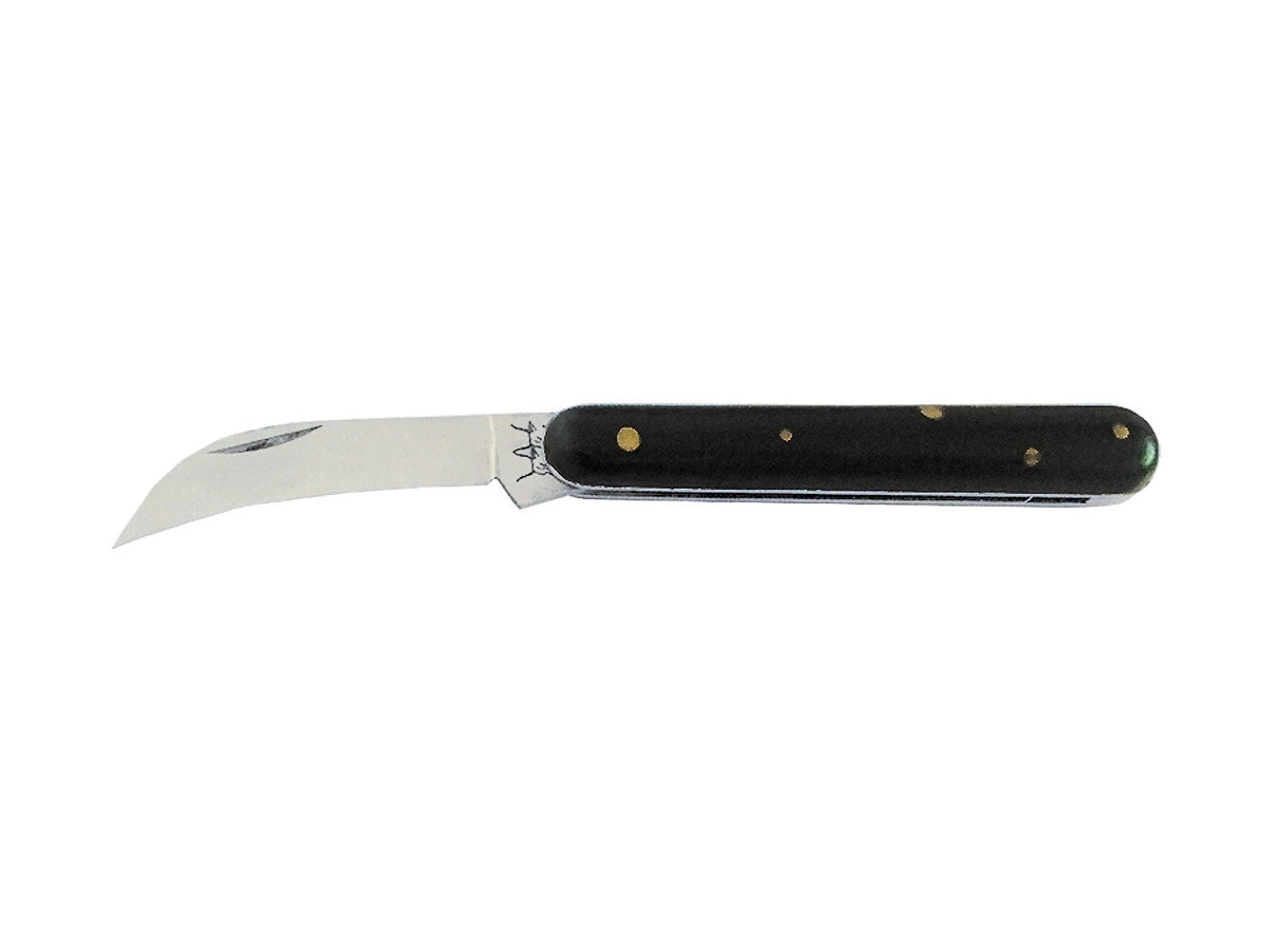 Coltello da innesto falcetta Due Buoi manico plastica lama 5,5 cm carbon steel Made in Italy