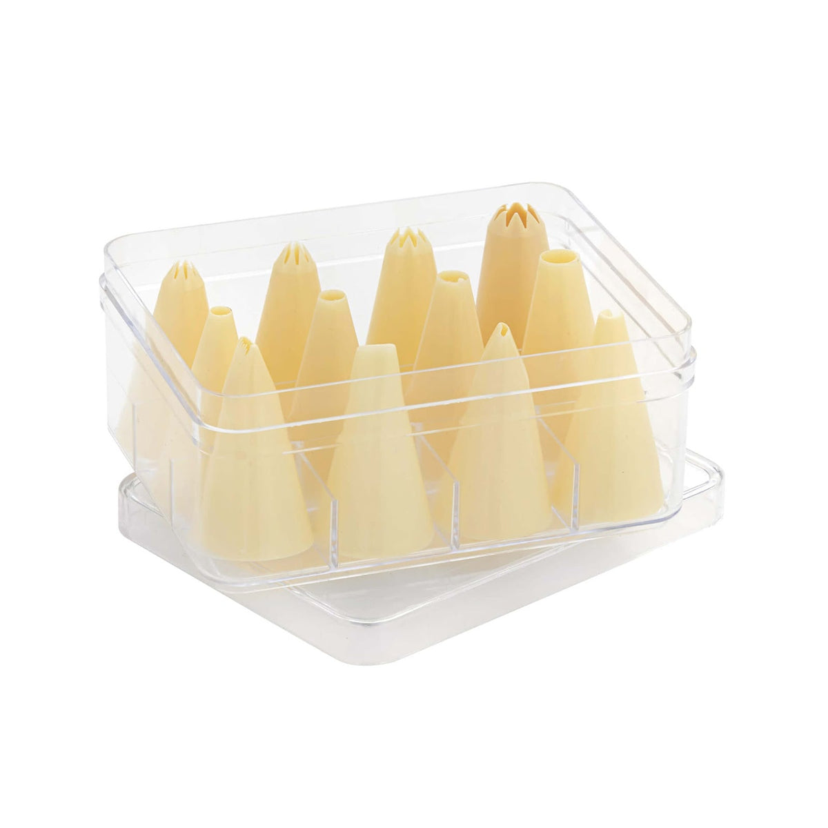 Scatola 12 Bocchette per Decorare in Plastica Assortite N. 3-11