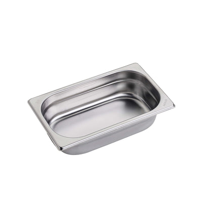 Vasca Gastronorm GN 1/4 in Acciaio Inox AISI 304 H 6,5 cm 1,8 Litri