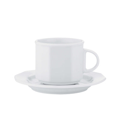 Lubiana Mercury Tazza Tè e Colazione con Piattino 20 cl 6 Pezzi