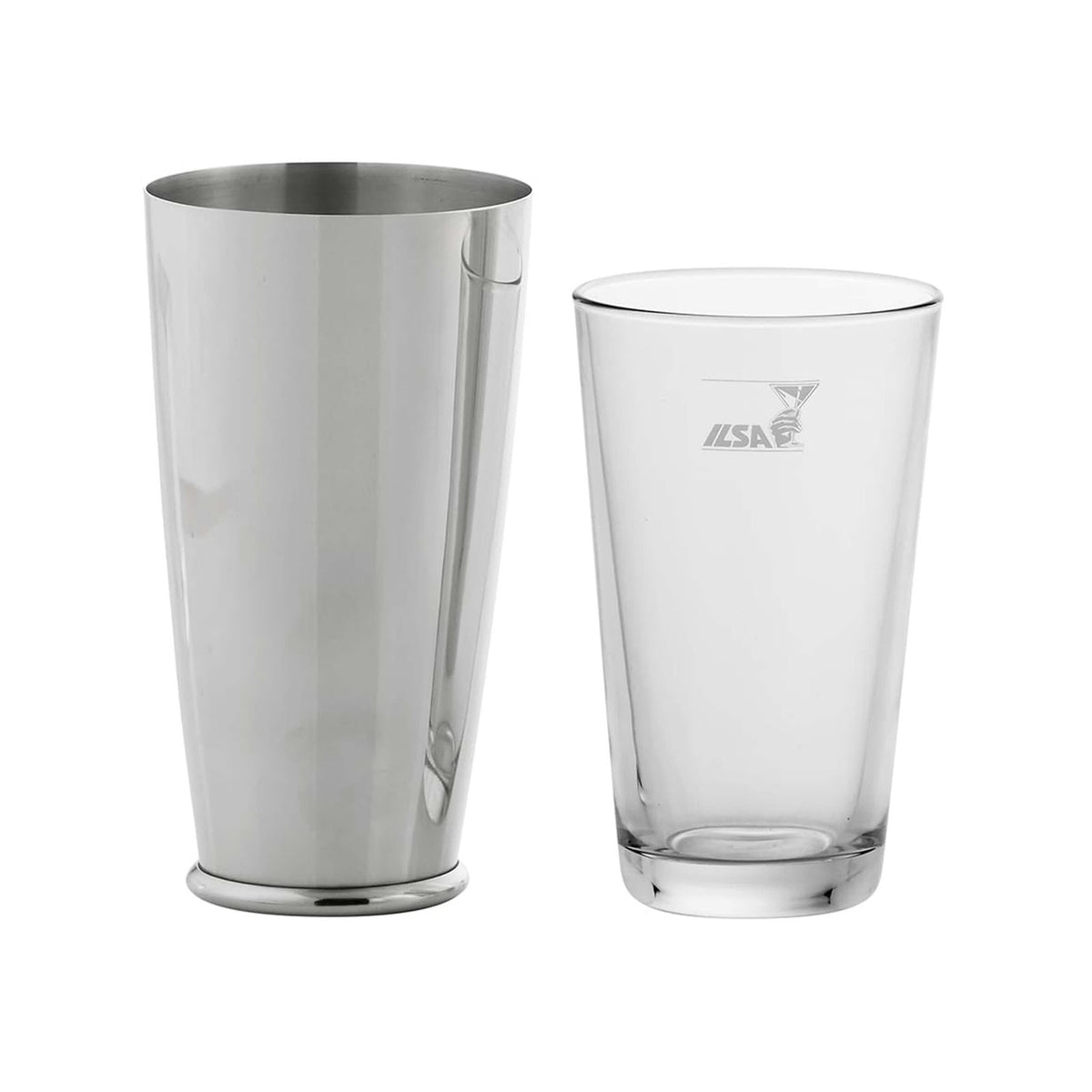 ILSA Shaker Boston in Acciaio Inox con Bicchiere in Vetro 50 cl