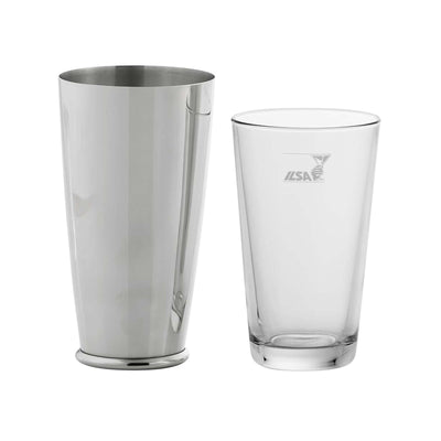 ILSA Shaker Boston in Acciaio Inox con Bicchiere in Vetro 50 cl