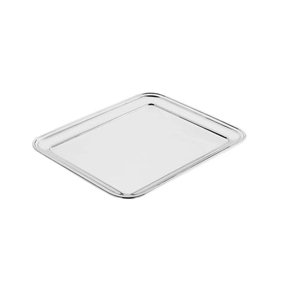 Pinti Vassoio Rettangolare in Acciaio Inox 36x29 cm
