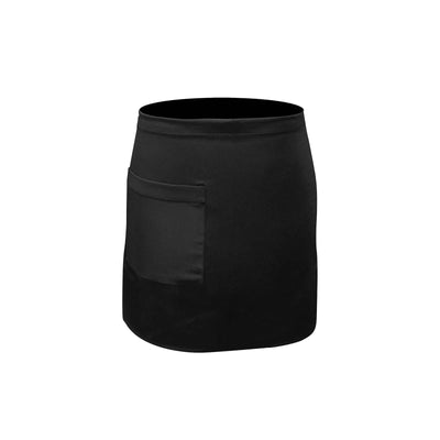 Grembiule Corto Nero Confezione 2 Pezzi