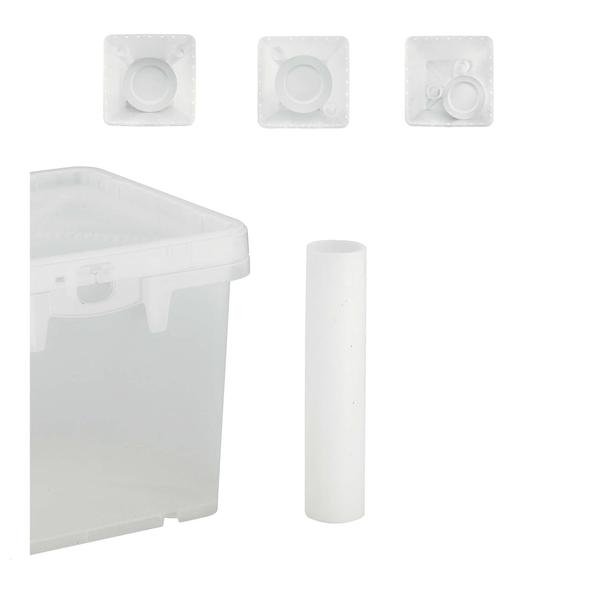 Paderno Tubo Fermapiatti in Plastica H 30 cm per Box Trasporto Piatti
