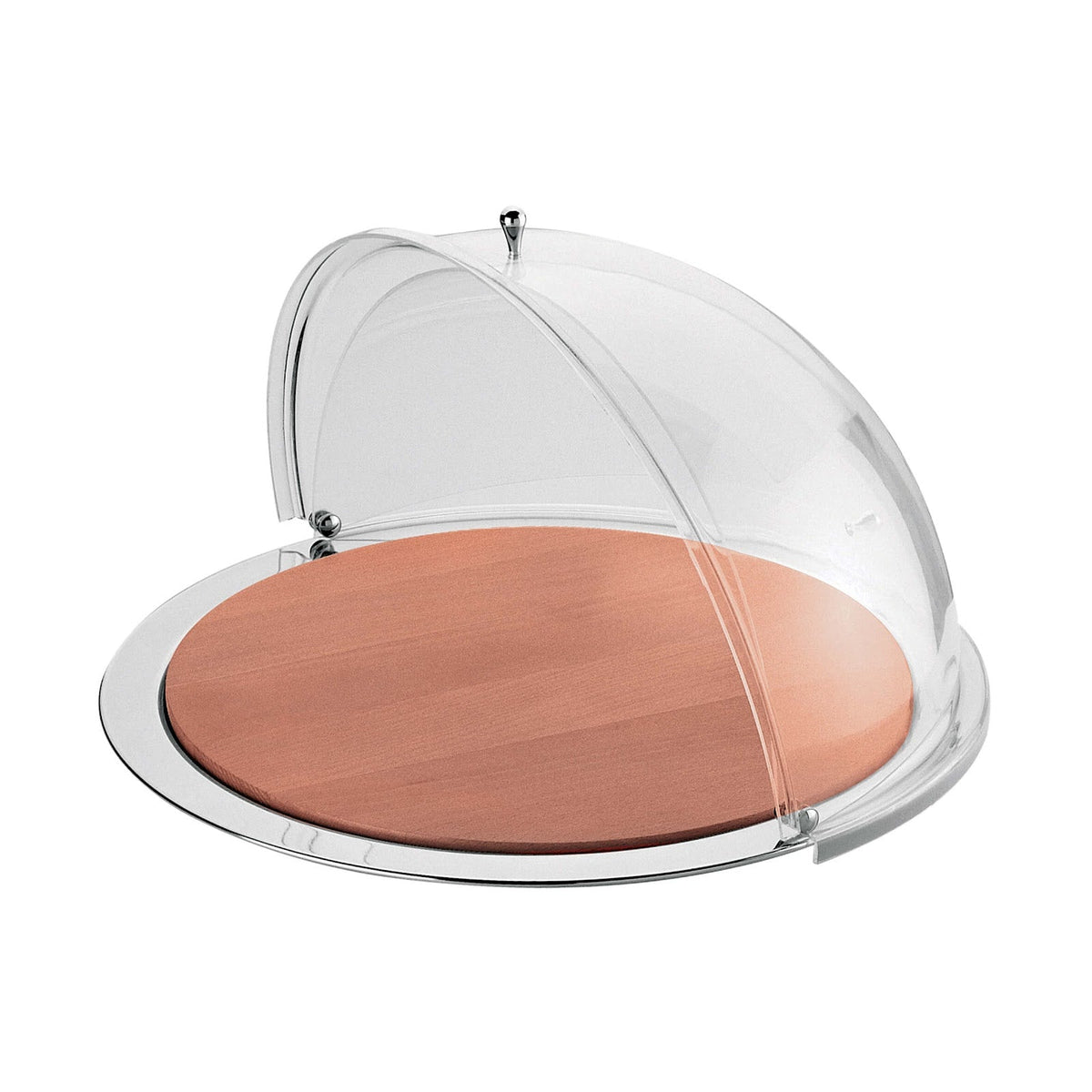 Pinti Buffet Piatto Formaggi in Acciaio Inox con Cupola Ø 48 cm