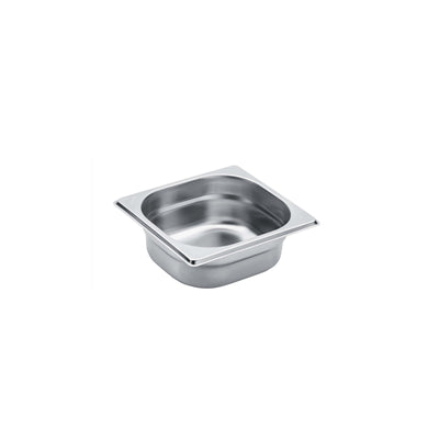 Vasca Gastronorm GN 1/6 Acciaio Inox AISI 304 H 6,5 cm 1 Litro