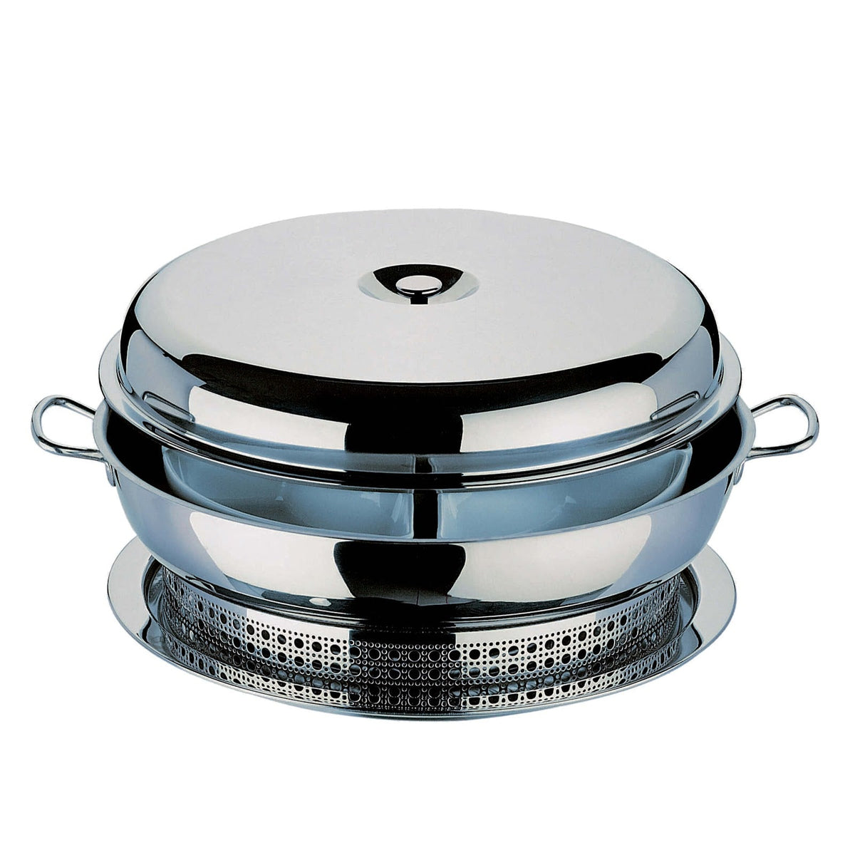 Pinti Scaldavivande Girevole Inox con Fornellino 53 cm