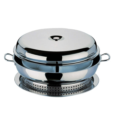 Pinti Scaldavivande Girevole Inox con Fornellino 53 cm