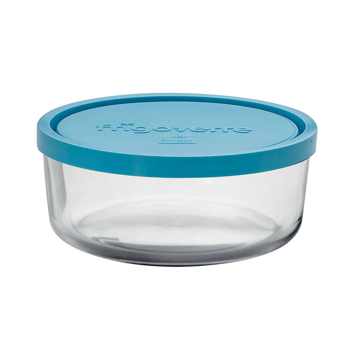 Bormioli Rocco Frigoverre Contenitore Tondo in Vetro 18 cm con Coperchio 6 Pezzi